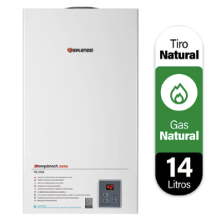 Calefont 14 litros Gas natural Tiro natural Splendid