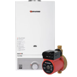 Calefont Gas Natural 10L T. Natural + Bomba Presurizadora