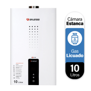 Calefont 10 litros Gas licuado Cámara estanca Splendid