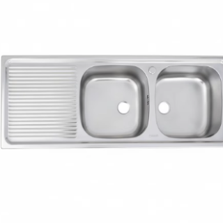 Lavaplatos Doble Empotrado 1235X435 mm Izquierdo Splendid